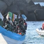Un grupo de inmigrantes llega a Islas Canarias