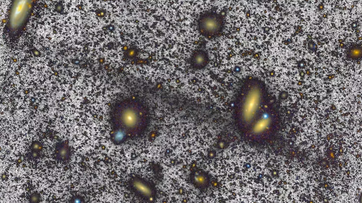 La corriente gigante de Coma, de 1,7 millones de años luz de longitud, observada por el telescopio William Herschel