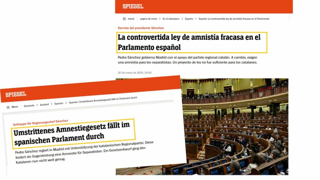 La amnistía en la prensa extranjera: Der Spiegel