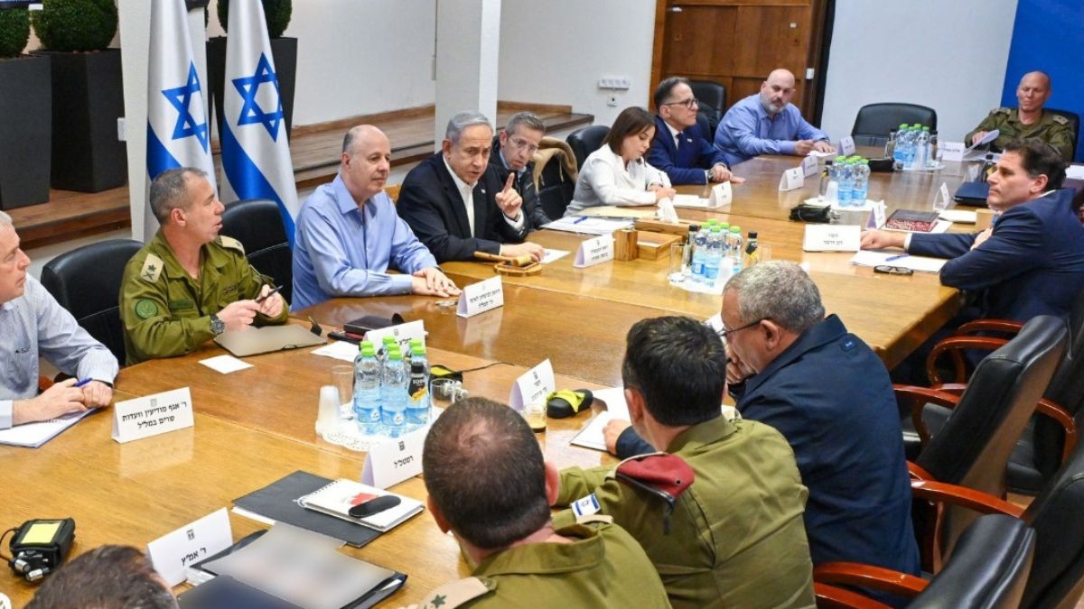 El gabinete de guerra de Israel presidido por Benjamin Netanyahu