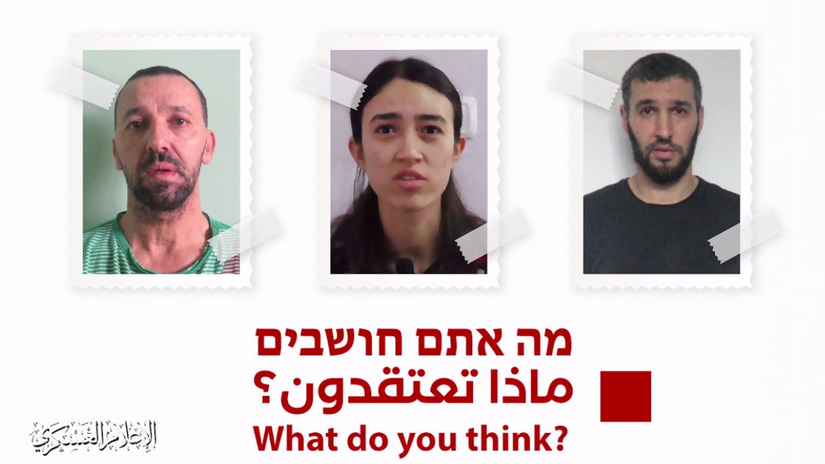Los tres rehenes víctima del juego macabro de Hamás