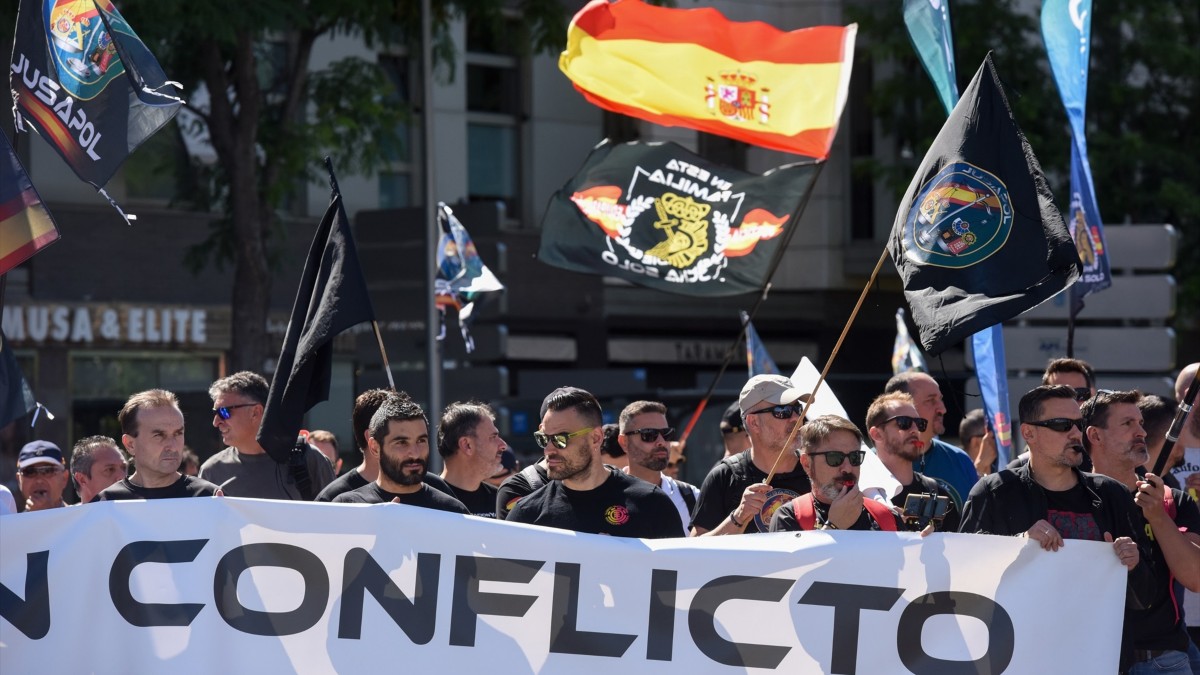 Policías y guardias civiles se manifestarán en Madrid para pedir una jubilación digna