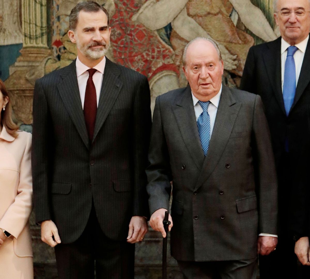 El rey Juan Carlos y Felipe VI