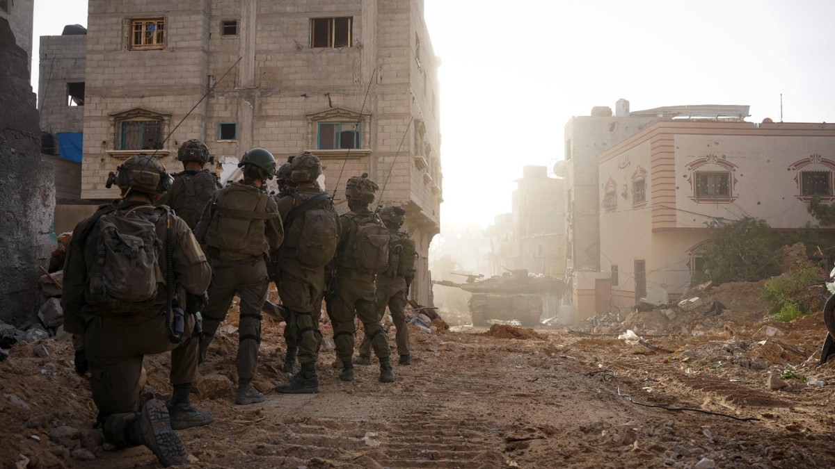 Soldados israelíes en la Franja de Gaza
