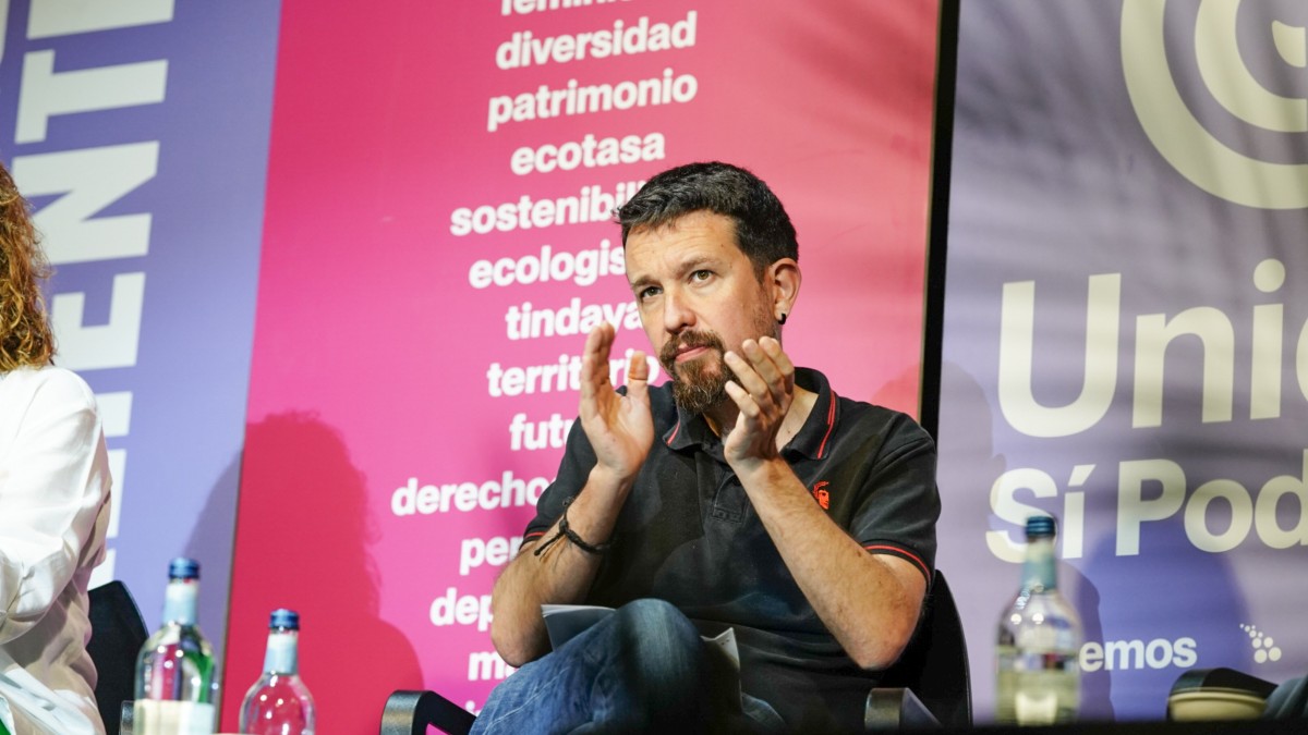 Pablo Iglesias en un mitin de Podemos, en una imagen de archivo
