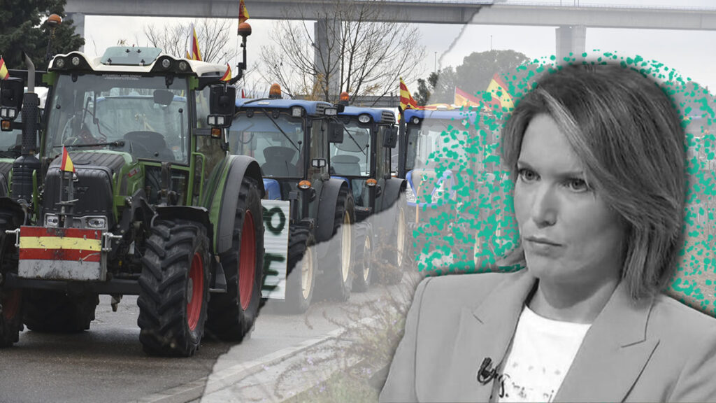 Silvia Intxaurrondo intenta desacreditar a los agricultores desde la televisión pública