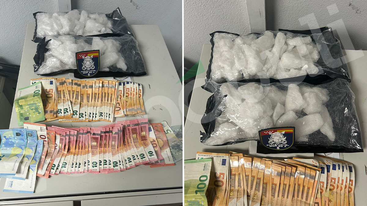 Golpe policial en un punto negro de la droga de Madrid: cuatro detenidos con 50.000 euros en metanfetamina