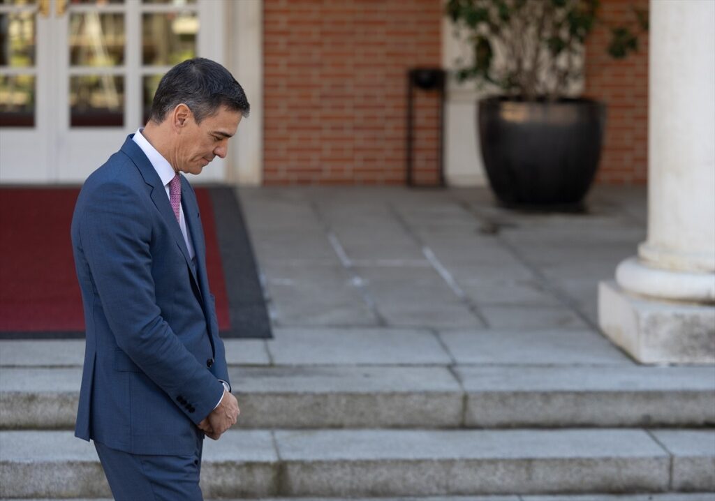 Pedro Sánchez, en Moncloa.