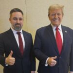 Santiago Abascal y Donald Trump en la CPAP