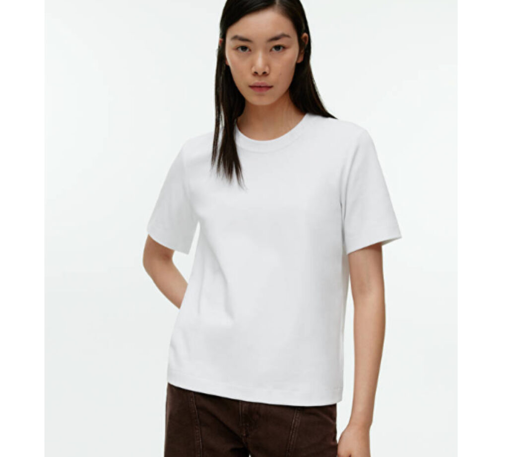 Camiseta blanca holgada de Arket