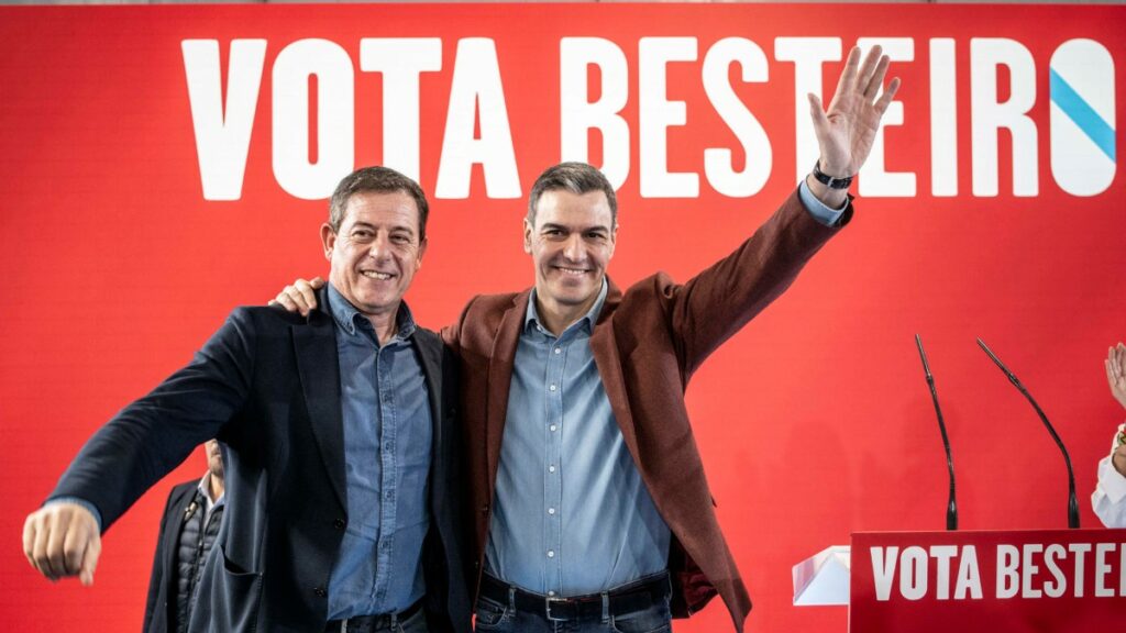 Pedro Sánchez y José Ramón Gómez Besteiro