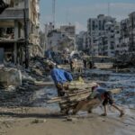 La ciudad de Gaza tras los bombardeos de Israel