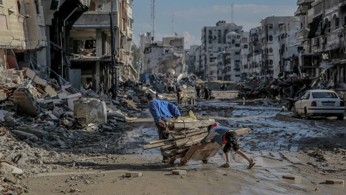 La ciudad de Gaza tras los bombardeos de Israel