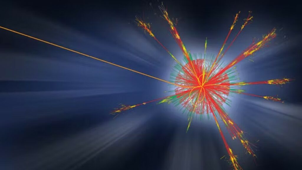 Simulación de la creación de un microagujero negro en el LHC