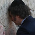 Javier Milei en el Muro de las Lamentaciones de Jerusalén