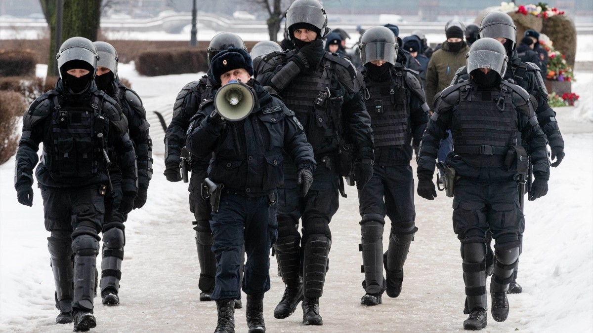 Policías rusos