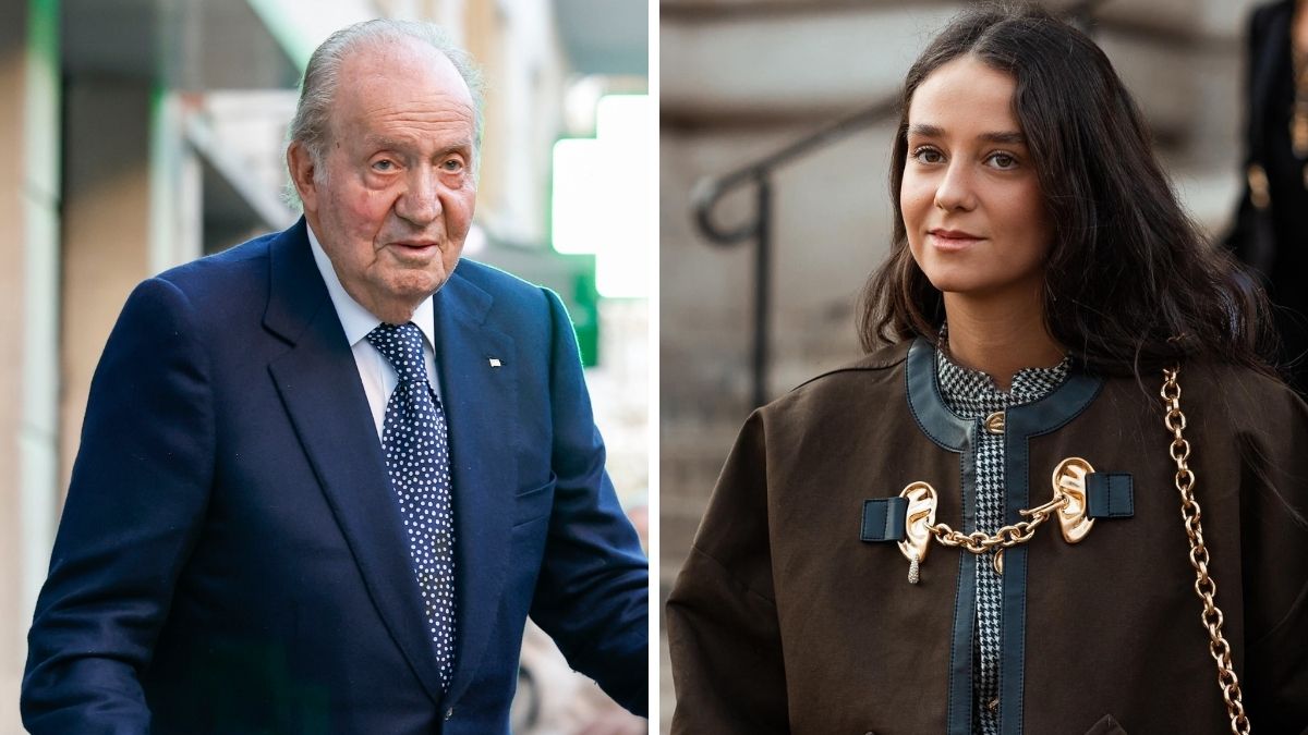 El rey Juan Carlos y Victoria Federica
