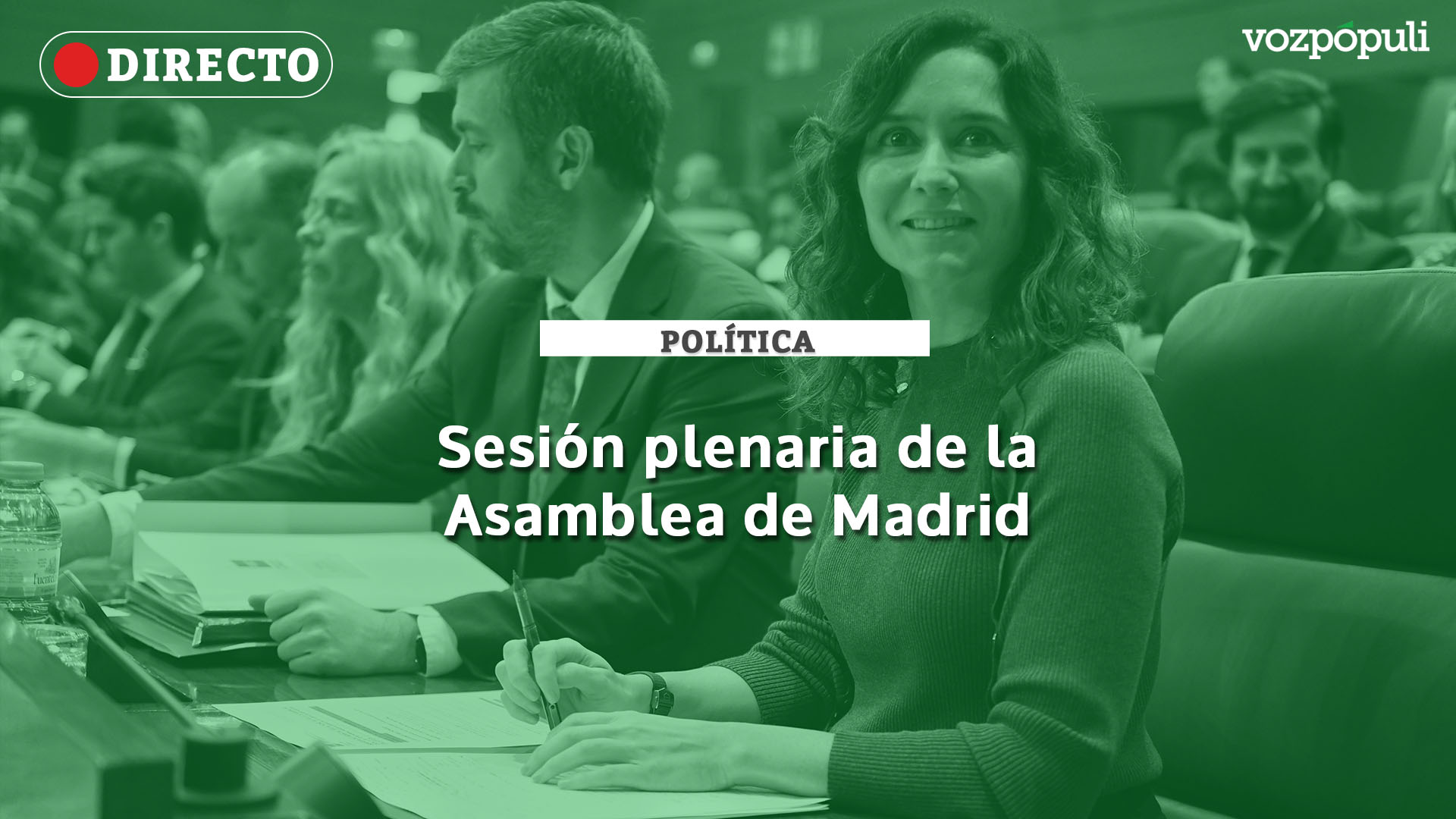 La sesión de control al Gobierno de Isabel Díaz Ayuso, en directo