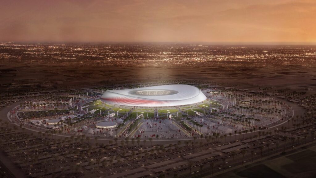 Ni Bernabéu ni Camp Nou: Marruecos presenta el estadio más grande de fútbol para la final del Mundial 2030