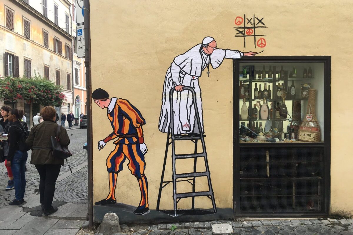 El Banksy del Vaticano, artista oficial de la Cuaresma
