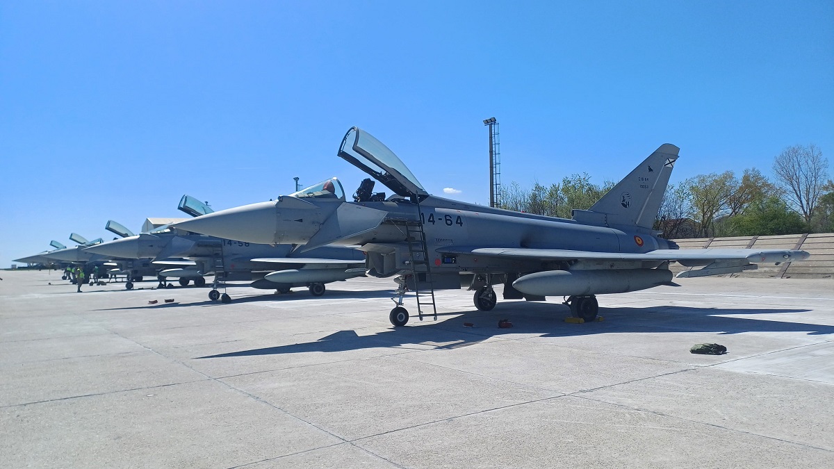 Los Eurofighter del Ejército del Aire, ya desplegados en Rumanía