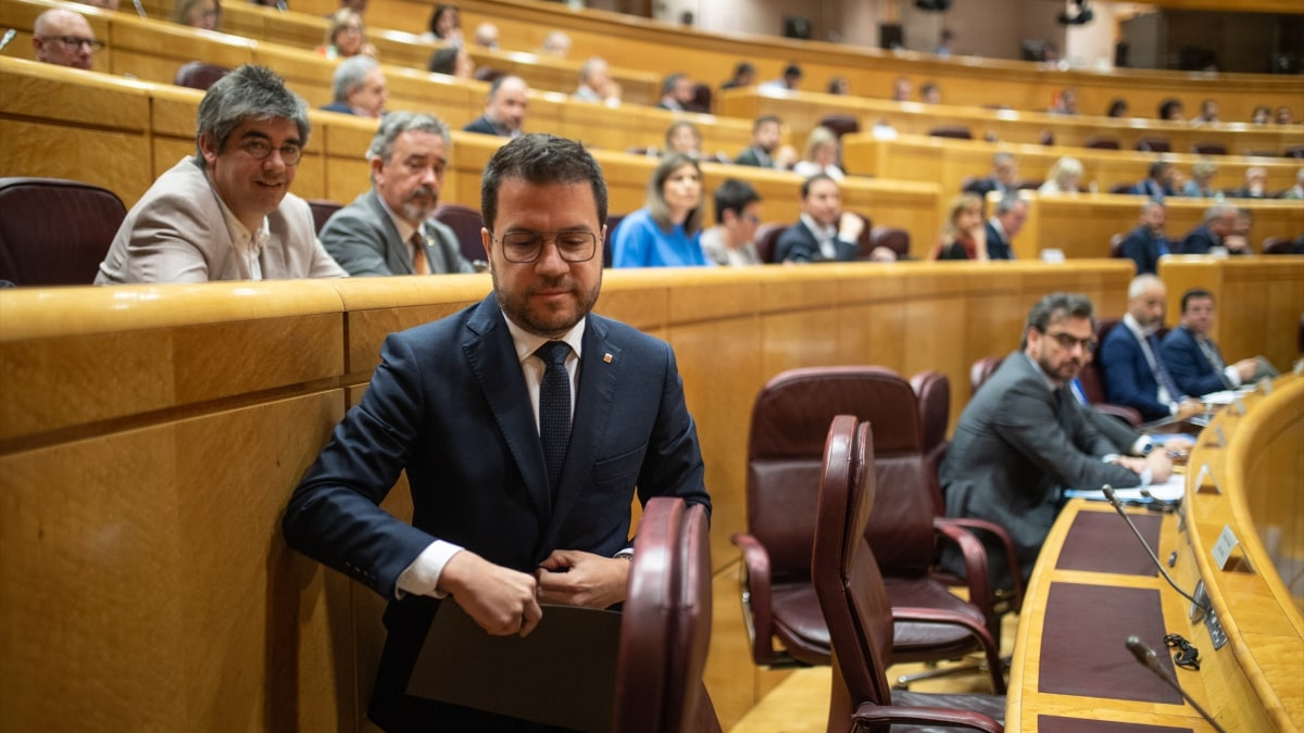 Pere Aragonés en el Senado