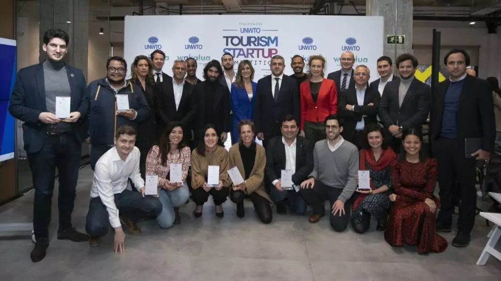 Begoña Gómez en la entrega de premios de la Competición de startups de Turismo