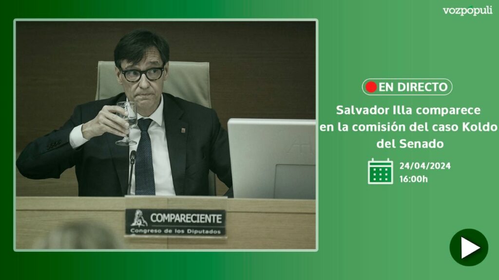 Salvador Illa comparece en la comisión de investigación del Caso Koldo en el Senado