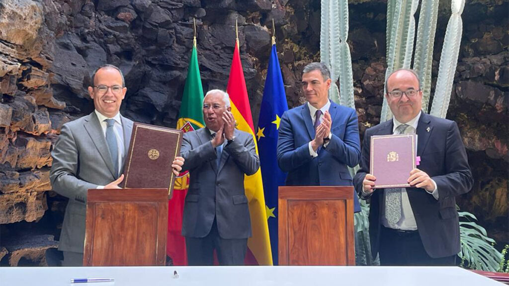 España y Portugal reafirman la fortaleza de sus relaciones culturales en la XXXIV Cumbre celebrada en Lanzarote, el 15 de marzo de 2023. Fuente: La Moncloa.