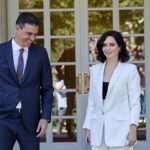 Pedro Sánchez e Isabel Díaz Ayuso, en Moncloa.