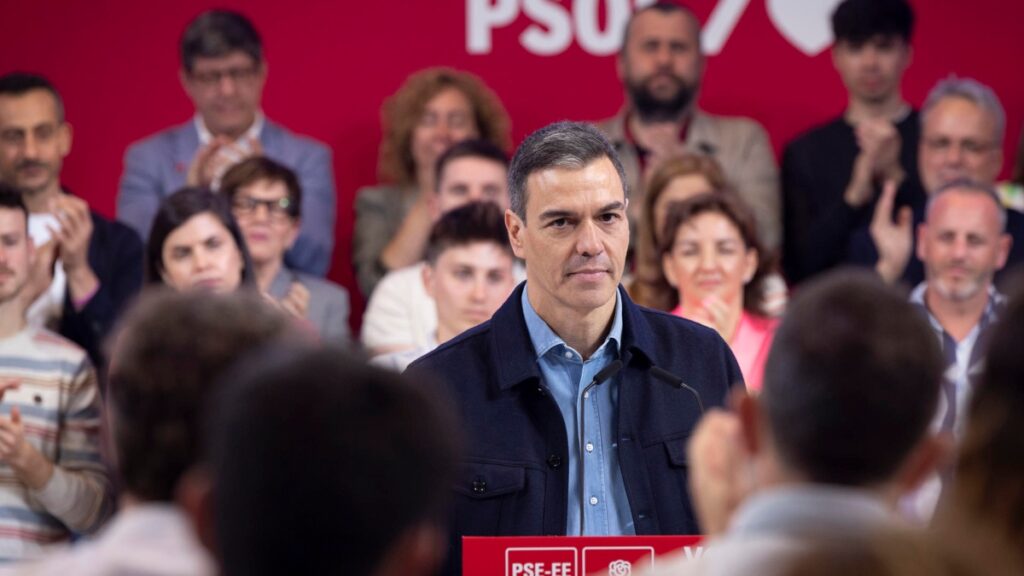 Sánchez utiliza La Moncloa para la campaña vasca: promete multiplicar 
