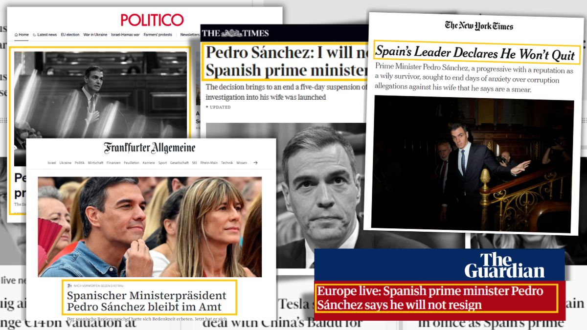 Así ha reaccionado la prensa internacional al anuncio de no dimitir de Pedro Sánchez