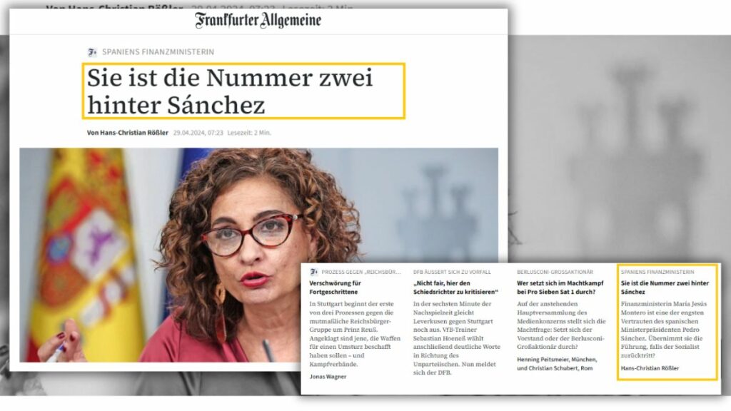 La decisión de Pedro Sánchez en 'Frankfurter Allgemeine'