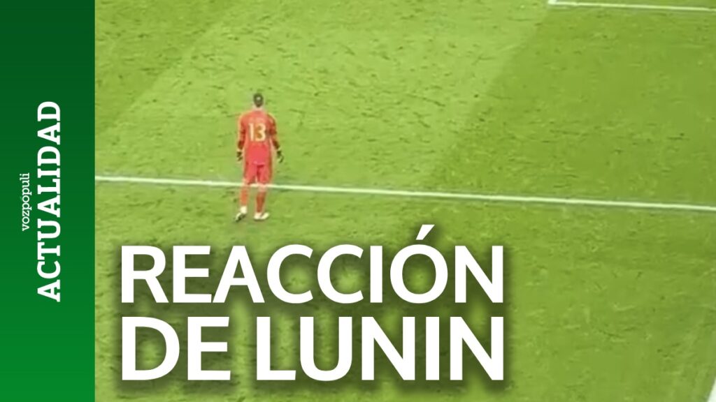 La insólita reacción de Lunin cuando Rüdiger mete el penalti decisivo