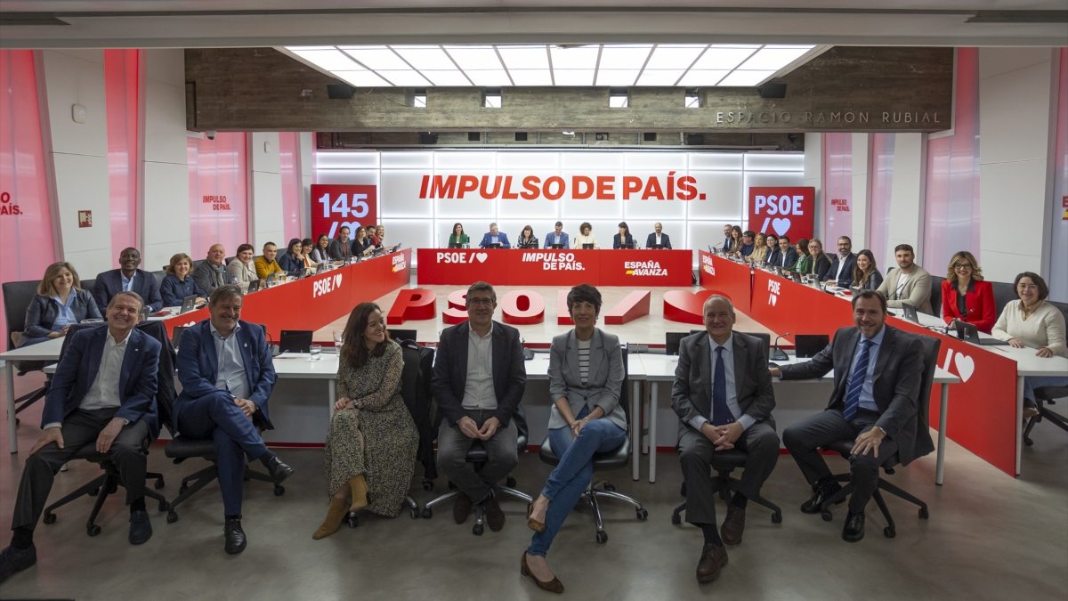 Reunión de la Ejecutiva Federal del PSOE el 22 de abril de 2024