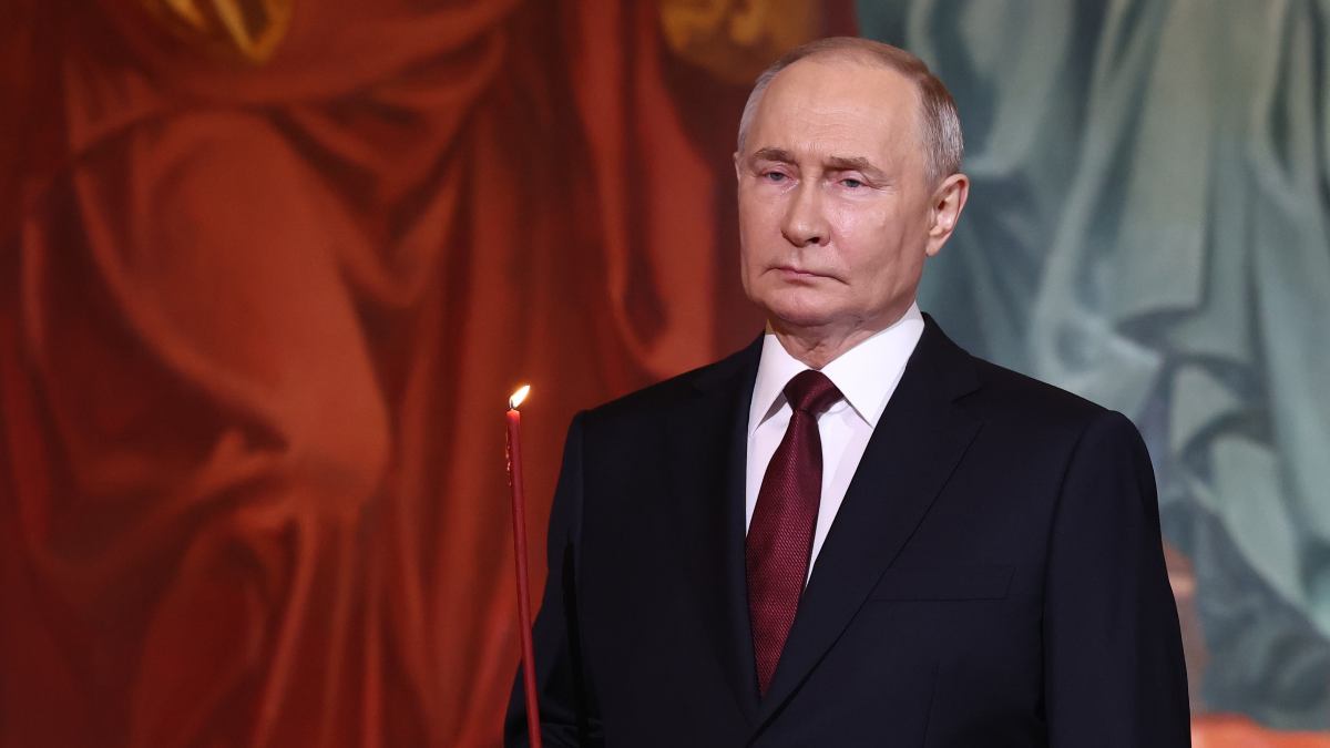 Vladimir Putin en la Pascua Ortodoxa