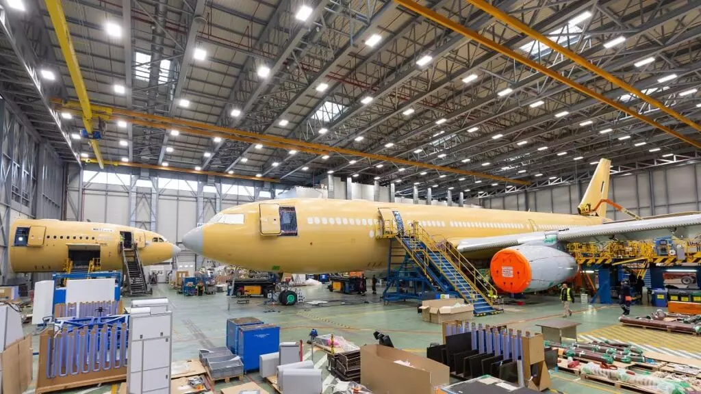 Reconversión de un A330 a un MRTT en la factoría de Airbus en Getafe