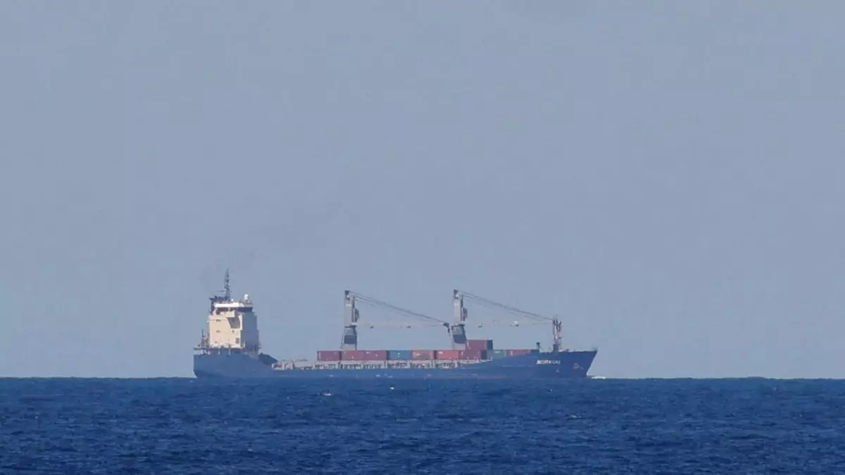 El buque Borkum llegando al puerto de Cartagena, a 16 de mayo de 2024, en Cartagena, Región de Murcia (España).