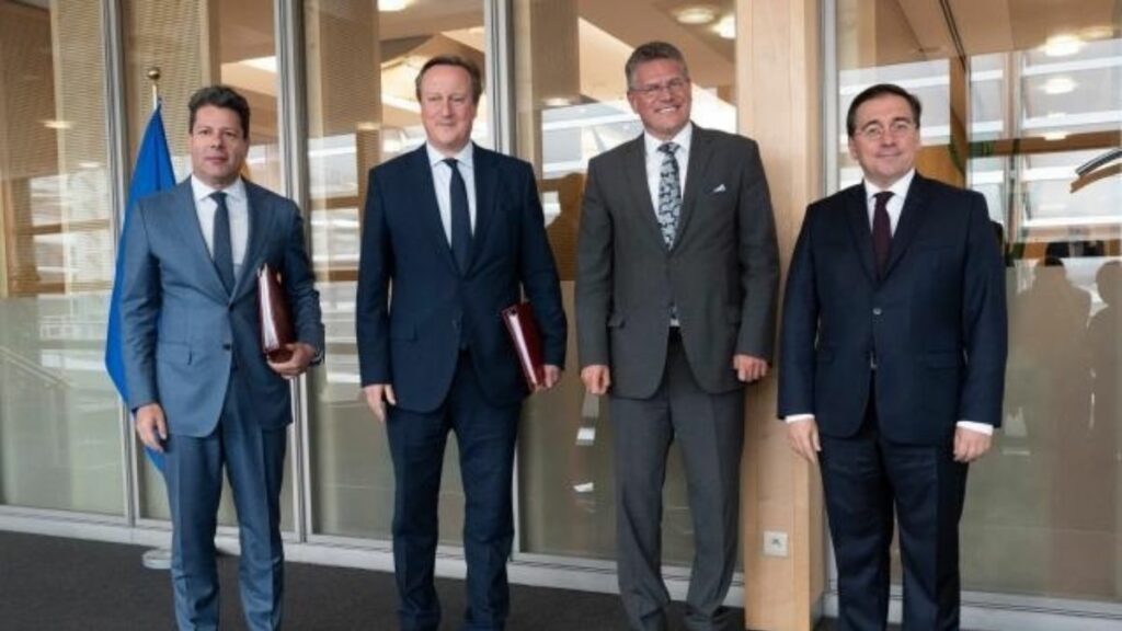 Concluye sin acuerdo la reunión con Albares y Cameron en Bruselas para poner fin al limbo de Gibraltar