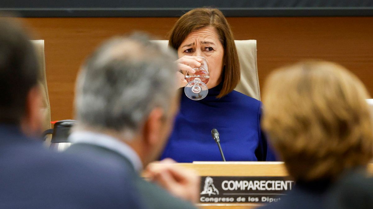 Francina Armengol, expresidenta de Baleares, en la Comisión de Investigación del Congreso
