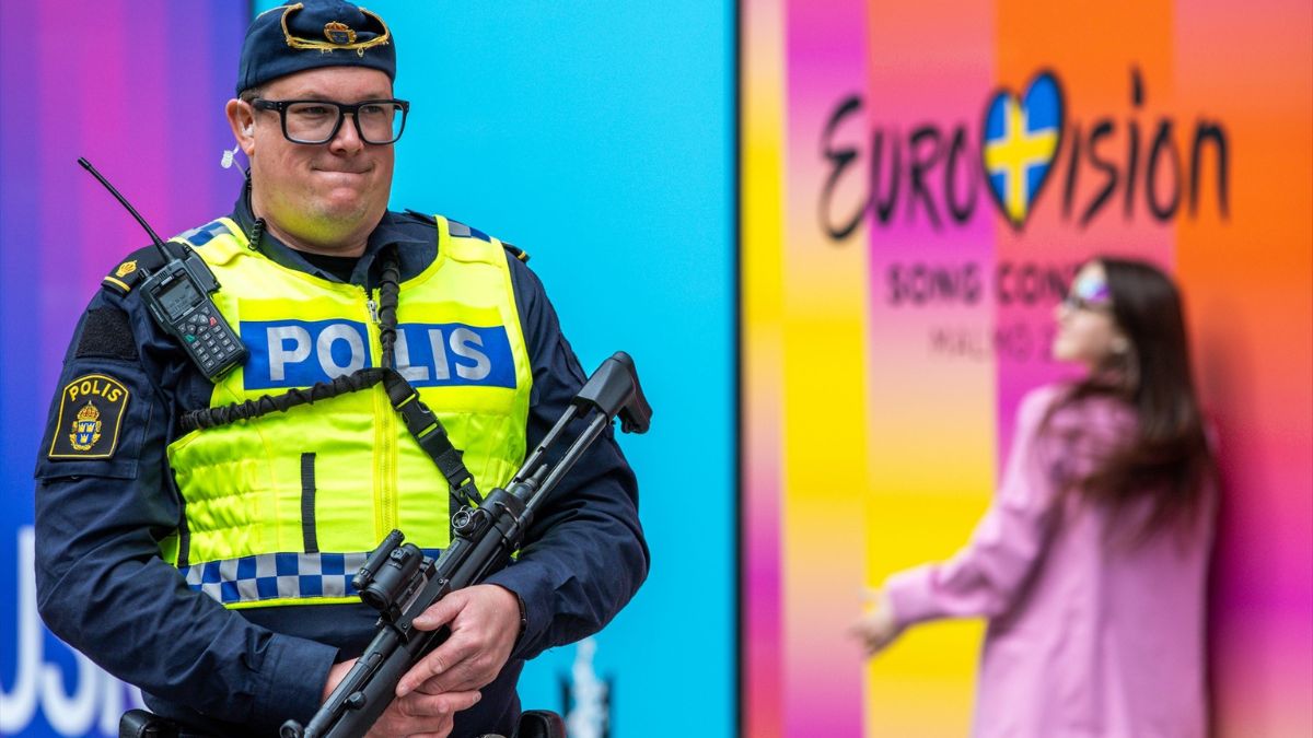 Un policía en Eurovisión.