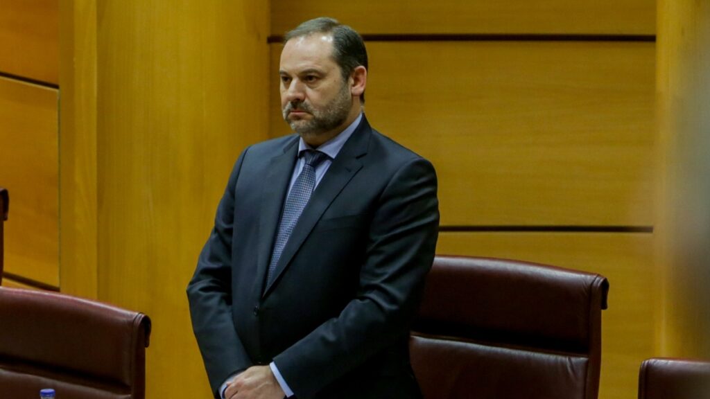Todo preparado en el Senado para la comparecencia este lunes de José Luis Ábalos por el 'caso Koldo'