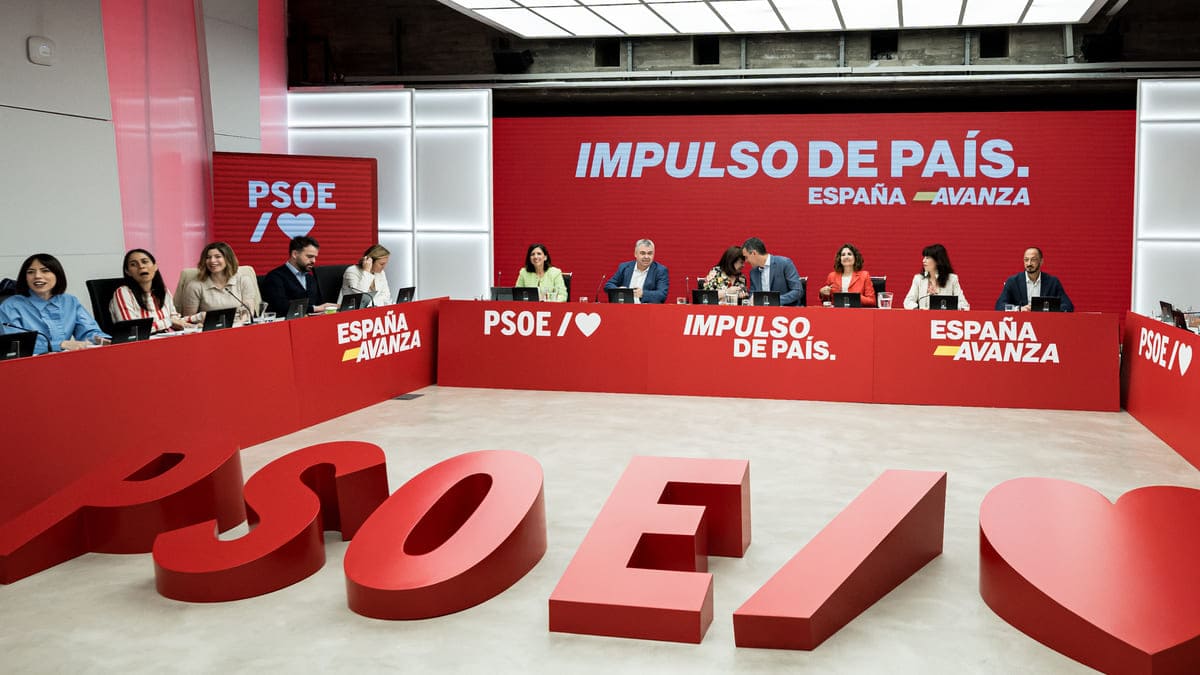 Ejecutiva del PSOE, este lunes.