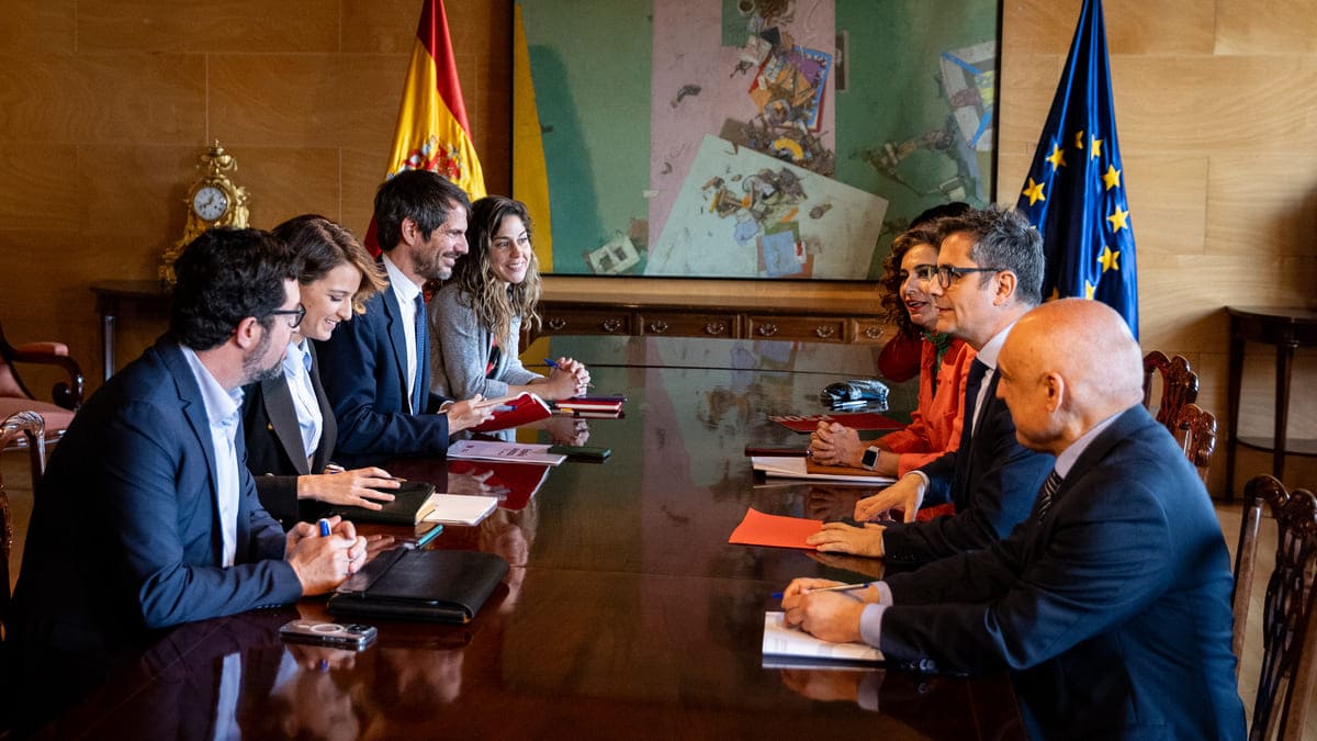 Comisión de seguimiento de PSOE y Sumar, este jueves.