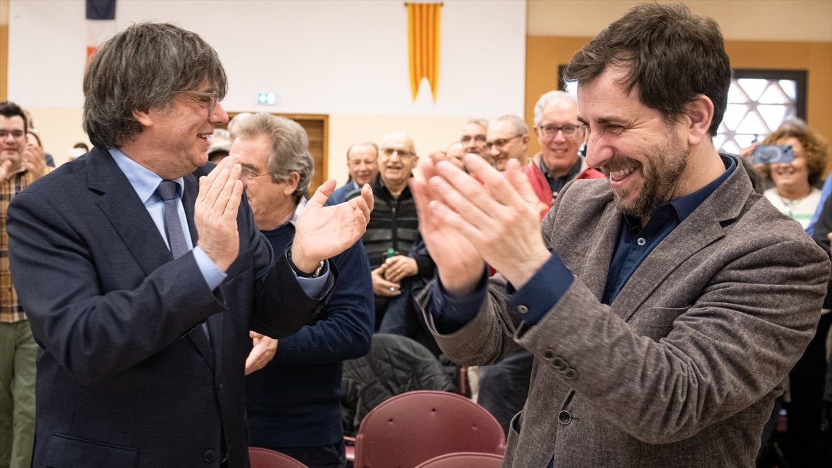 Toni Comín y Carles Puigdemont