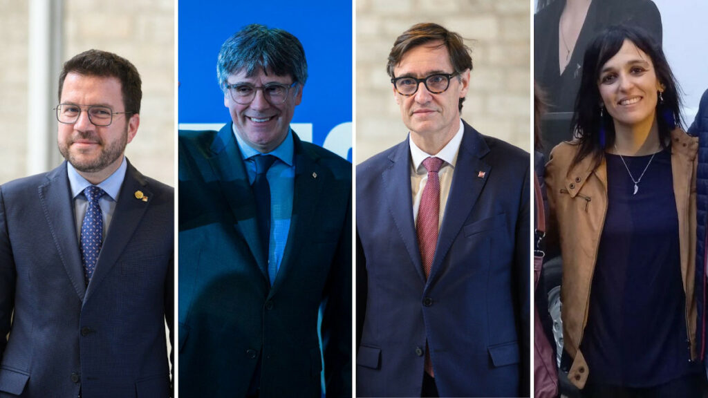 Los candidatos a las elecciones catalanas, más allá de la política: Aragonés, Illa, Puigdemont, Orriols, Fernández…