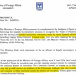 Israel prohíbe a España prestar servicios consulares a palestinos de Cisjordania