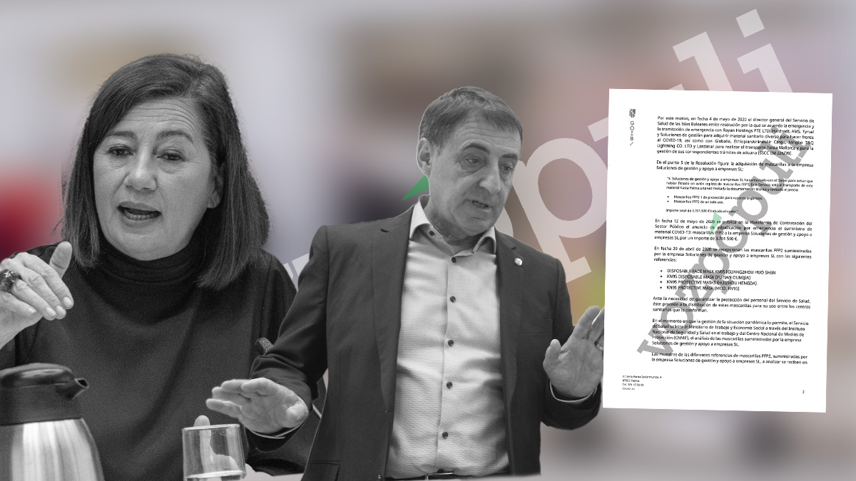 Francina Armengol, Manuel Palomino y el escrito que destapa que mintieron en la Comisión del caso Koldo