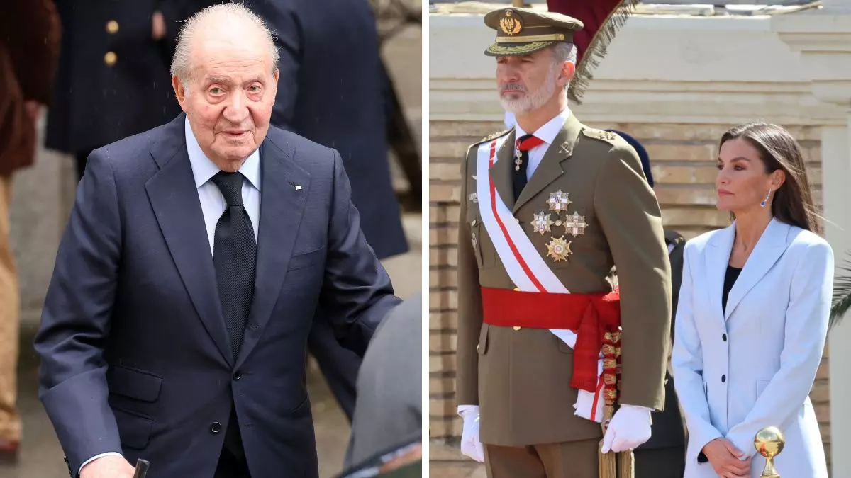 El rey Juan Carlos, Felipe VI y la reina Letizia