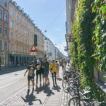 Turistas en el centro de Copenhague